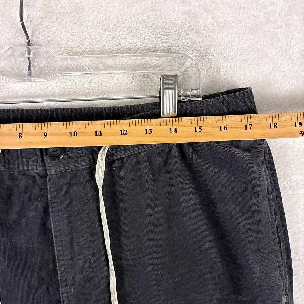 Vuori Pants Mens XL Gray Optimist Corduroy Pull On Jogger Performance Workout